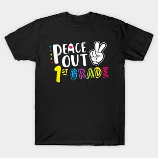 Peace Out First Grade 1St Grade Graduation T-Shirt